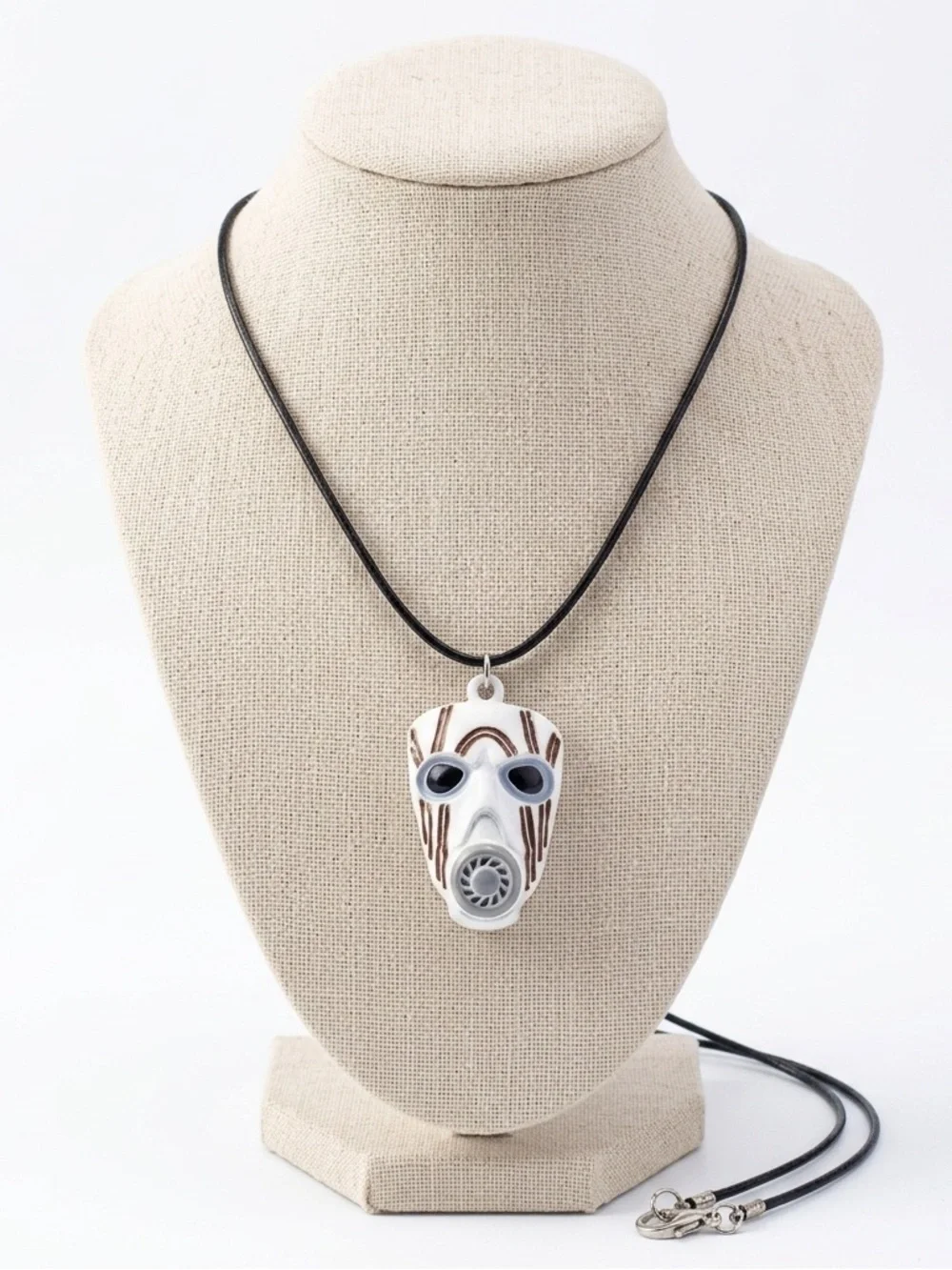 New Boarderlands 2 Mordecai Mask Stainless Steel Pendant Leather Necklace